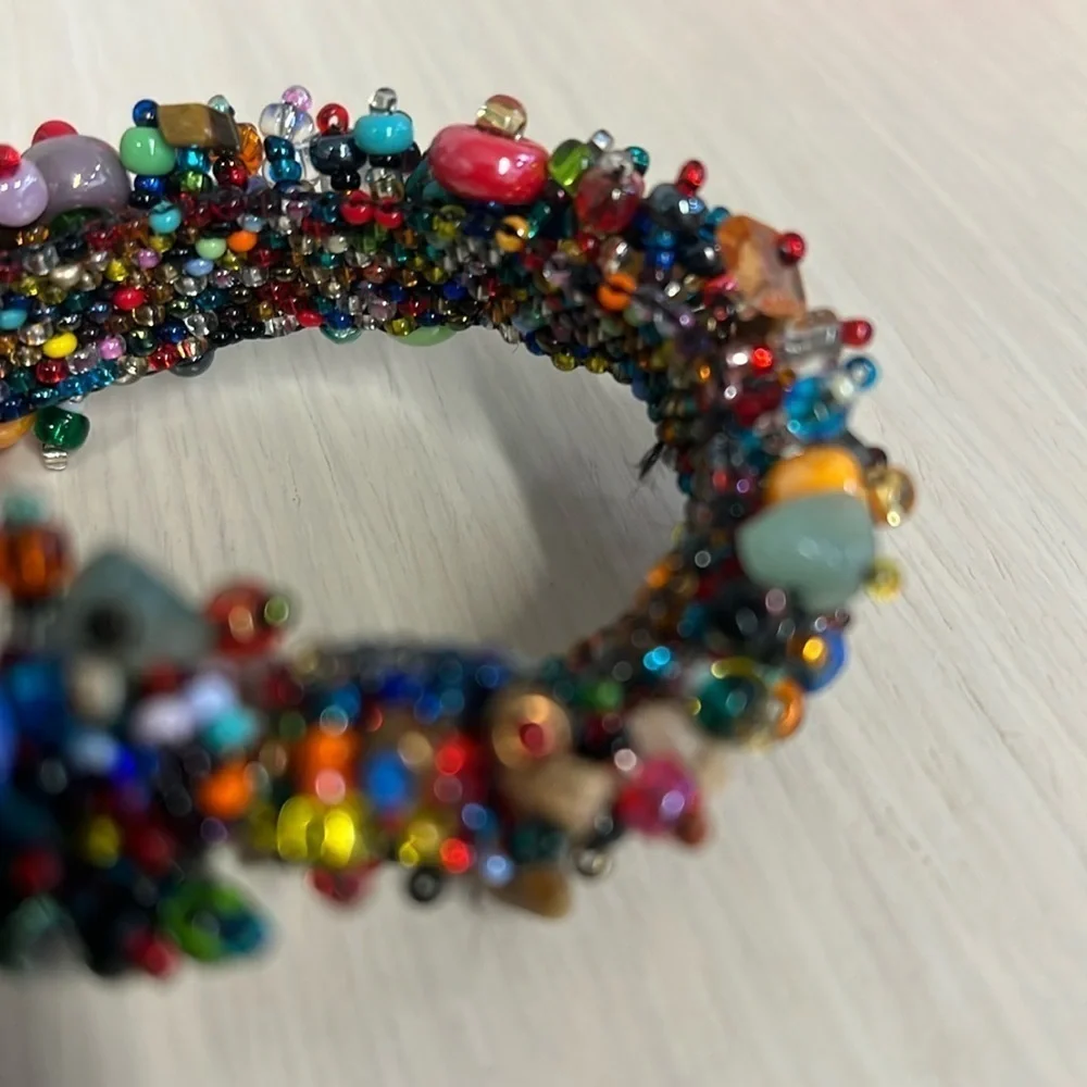 Magnetic 7” Beach Ball Caterpillar Bracelet Multi Beads